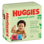 Huggies Natural Care, salviette umidificate, 3 x 56 pezzi