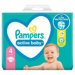 Pampers Active Baby, couches, taille 4, 9-14 kg, 74 pcs