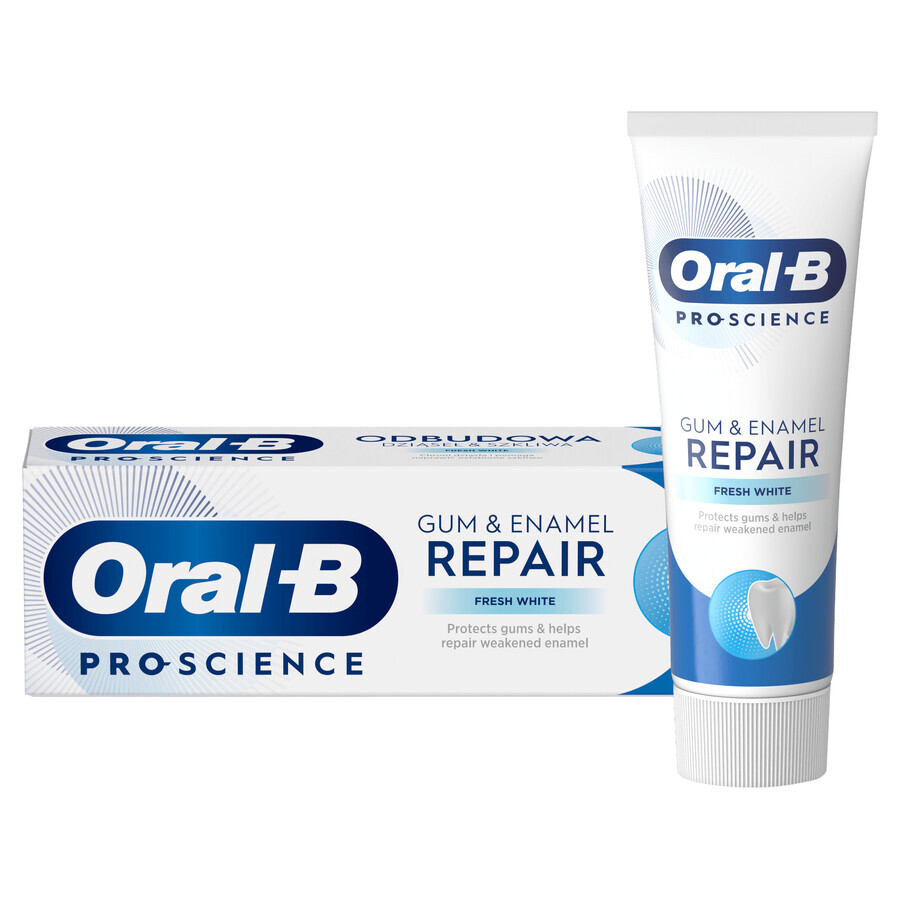 Oral-B Riparazione gengive e smalto, dentifricio, Bianco fresco, 75 ml