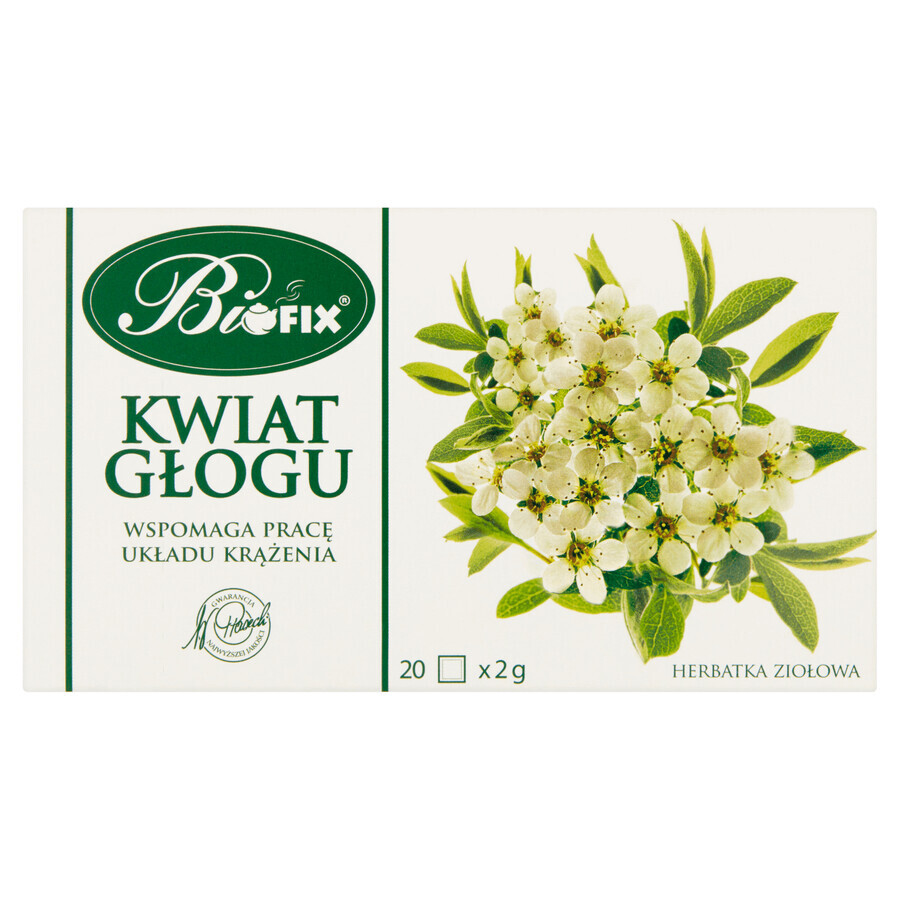 Bi Fix, Fiori di biancospino, tisana, 20 bustine