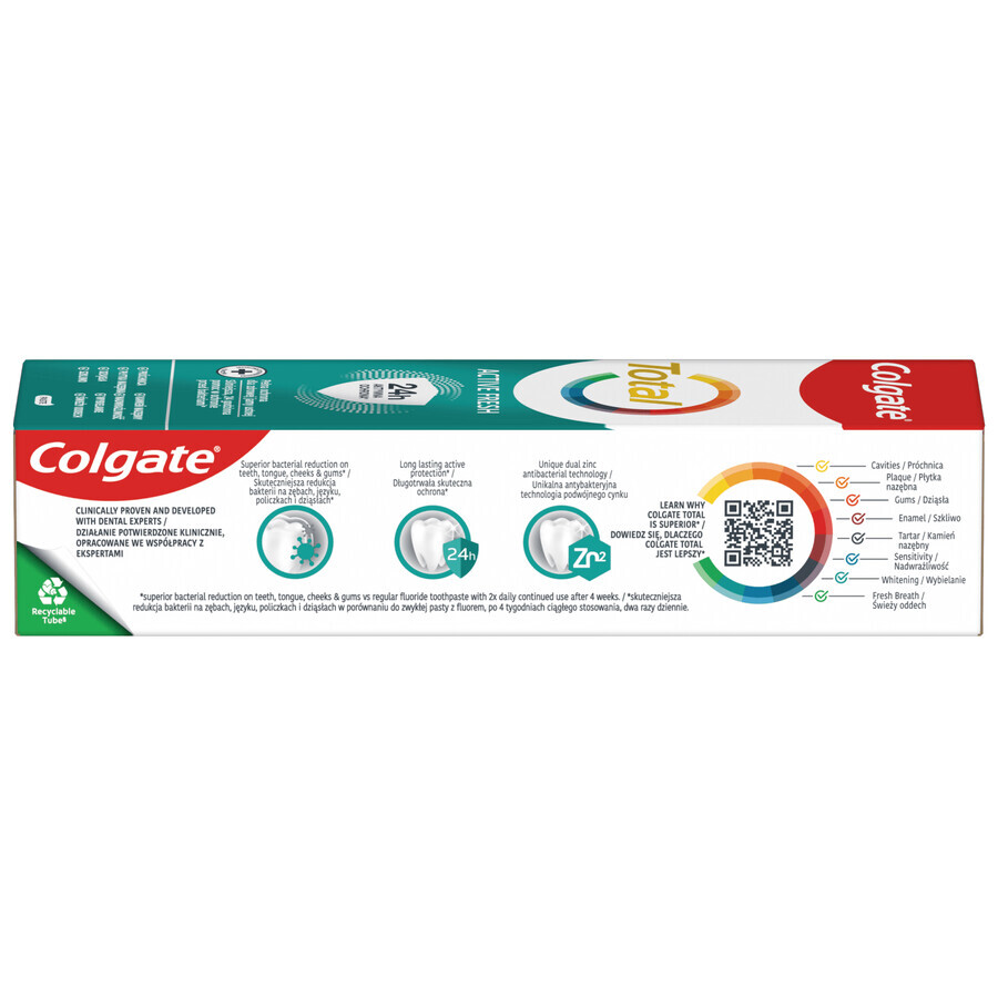 Colgate Total Active Freshness Dentifrice, 75 ml