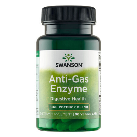 Swanson Anti-Gas-Enzyme, 90 capsule vegetali