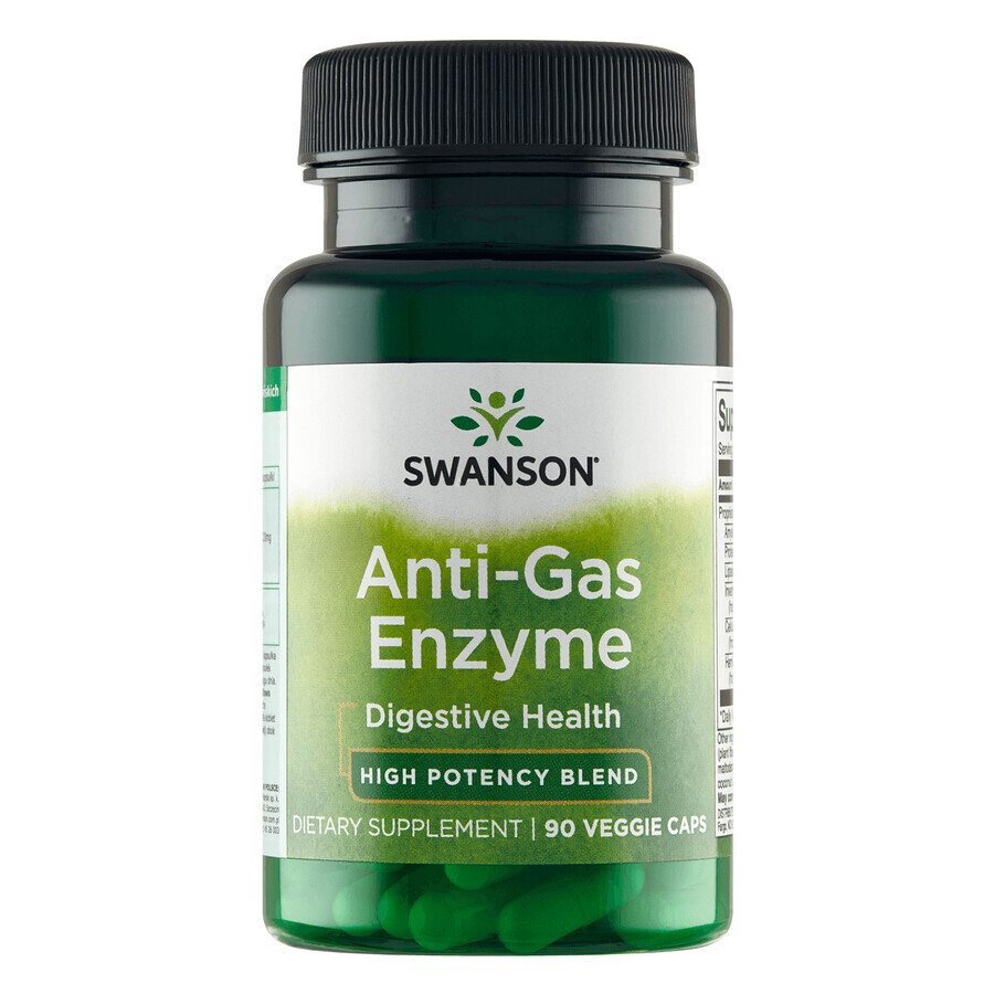 Swanson Anti-Gas-Enzyme, 90 capsule vegetali