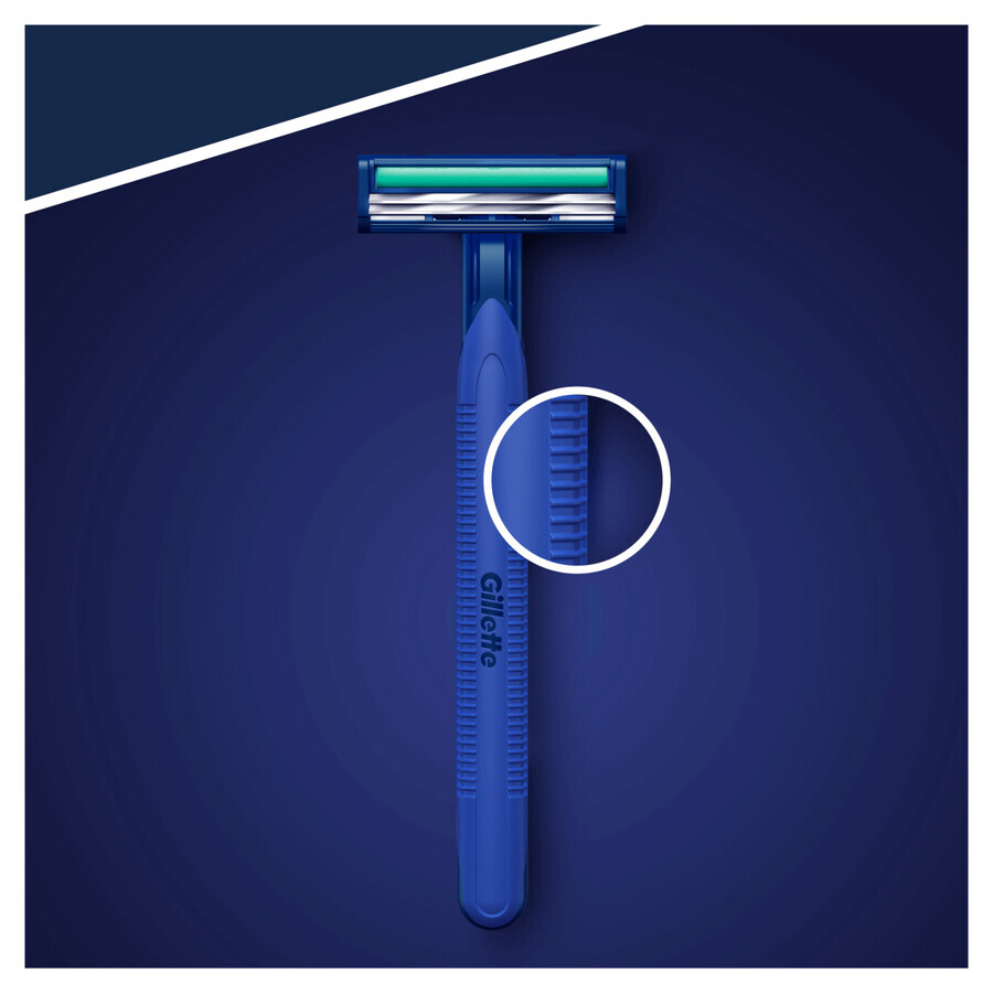 Gillette Blue II Plus, rasoi usa e getta, 10 pezzi + 4 pezzi