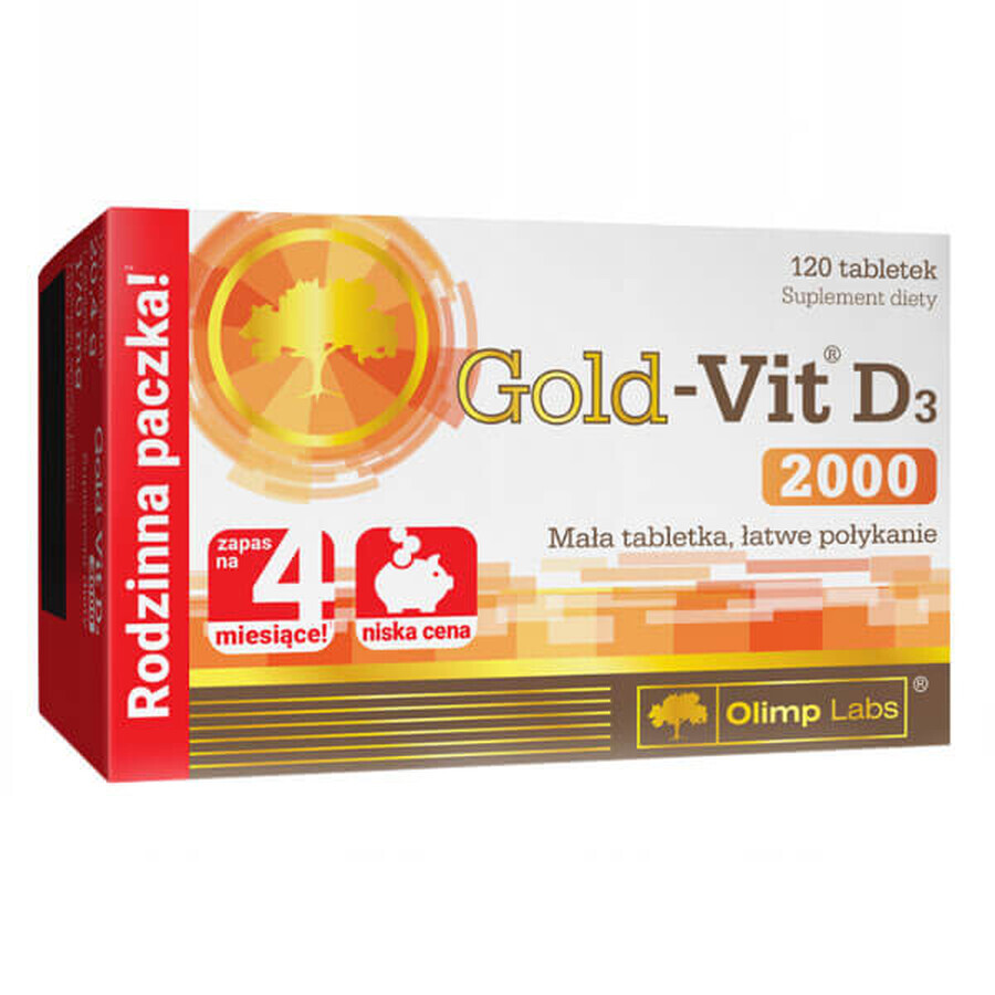 Olimp Gold-Vit D3 2000, 120 compresse