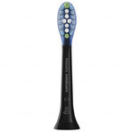 Philips, punte di ricambio per lo spazzolino sonico Sonicare C3 Premium Plaque Defence, HX9044/33, nero, 4 pezzi