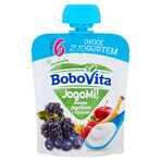 BoboVita JogoMi! Frutta con yogurt in tubo, frutti di bosco con banana, 80 g