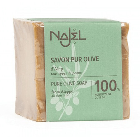 Najel, sapone di Aleppo, 100% olio d'oliva, 200 g