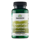 Swanson Quercetin &amp; Bromelain, quercetina e bromelina, 100 capsule