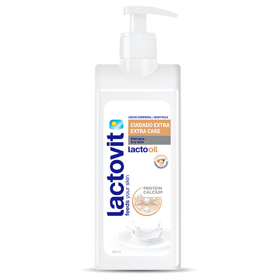 Lattooil latte corpo per la cura della pelle extra secca, 400 ml, Lactovit