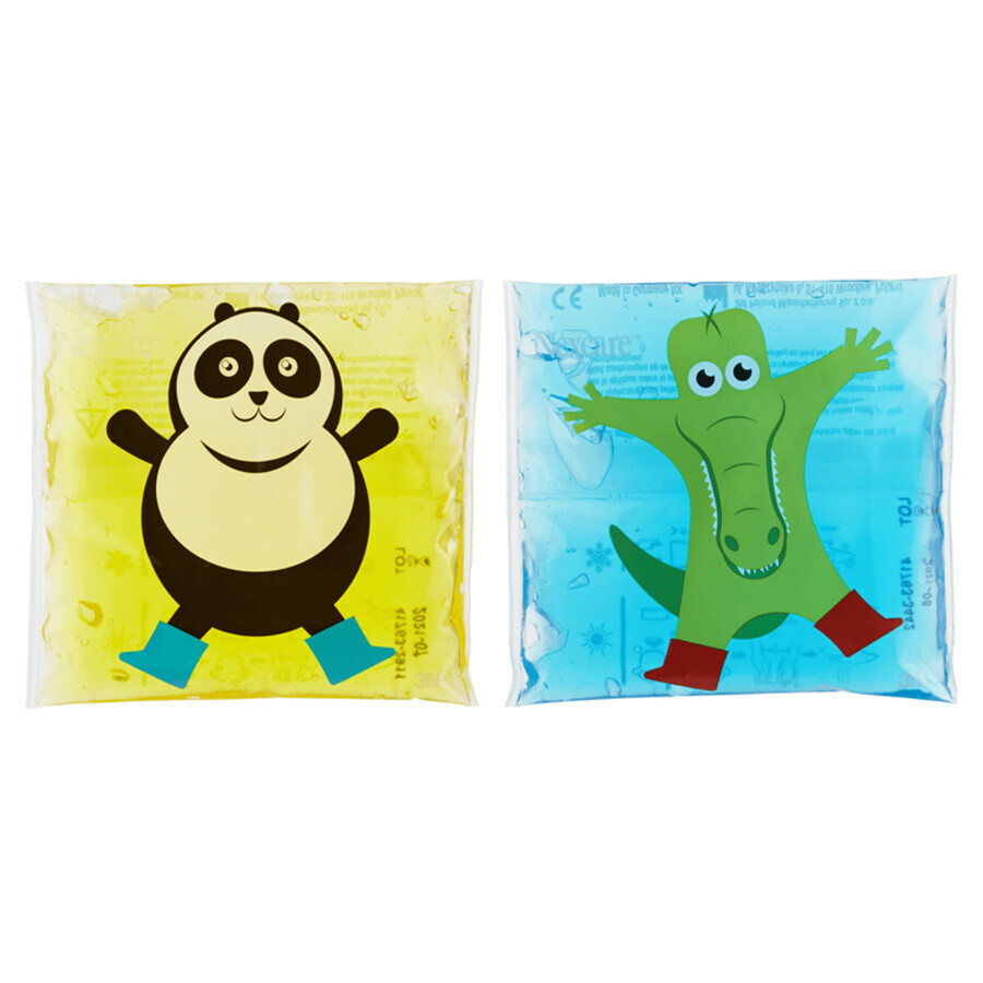 Nexcare ColdHot Happy Kids, confezione in gel caldo-freddo, 11 cm x 12 cm, 2 pezzi