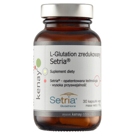 Kenay L-Glutation redus Setria, 30 capsule vegetale