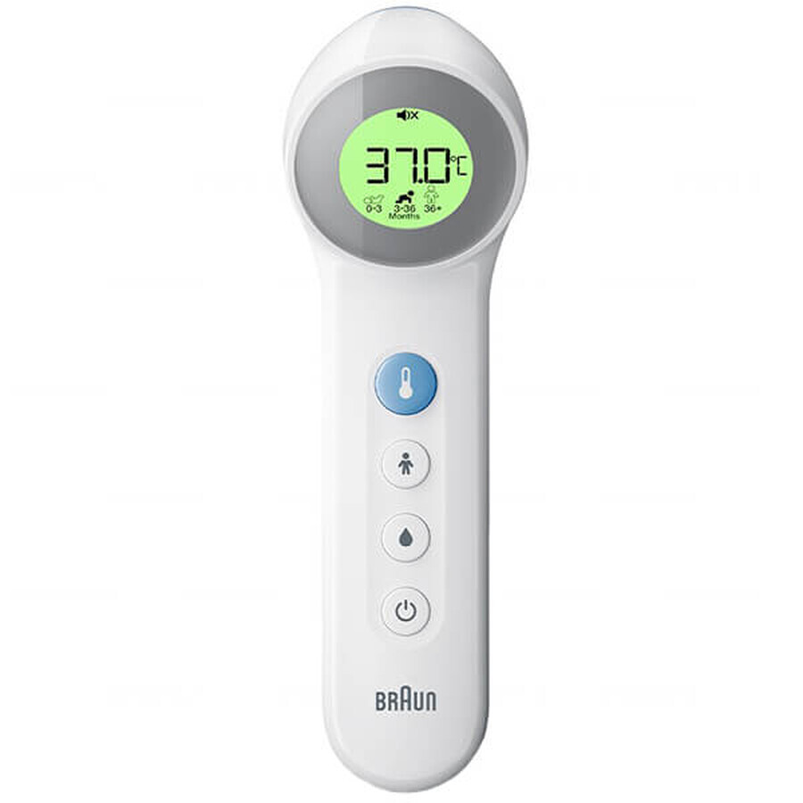 Braun BNT 400, termometro frontale senza contatto 5 in 1 con precisione Age, bianco