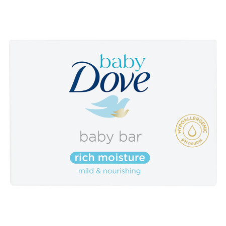 Dove Baby, barretta lavante per bambini, fin dai primi giorni di vita, 75 g