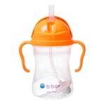 B.Box, bottiglia con cannuccia, arancio, da 6 mesi, 240 ml