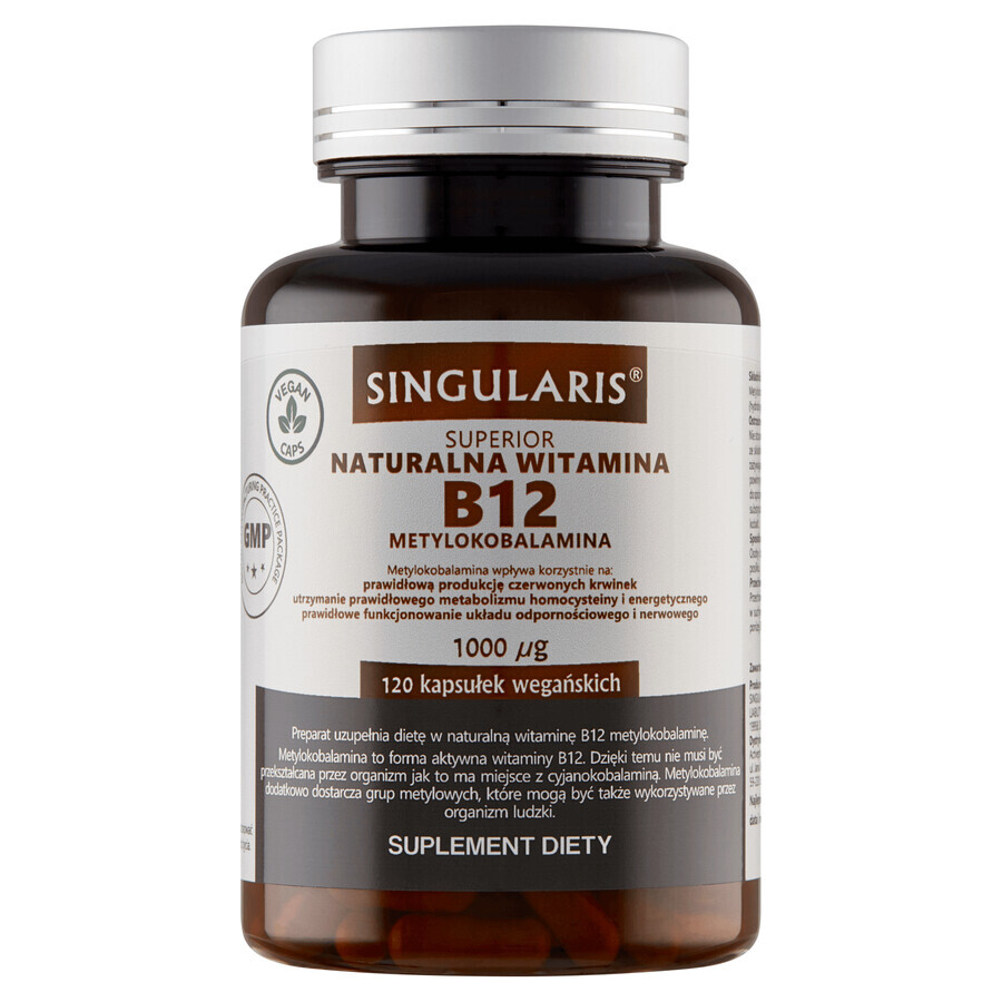 Singularis, Vitamine B12 Méthylcobalamine, 120 gélules