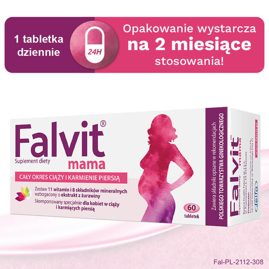 Falvit Mama, 60 compresse rivestite con film