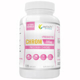 Wish, Cromo, Cromo picolinato 200 µg + Prebiotico, 120 Capsule