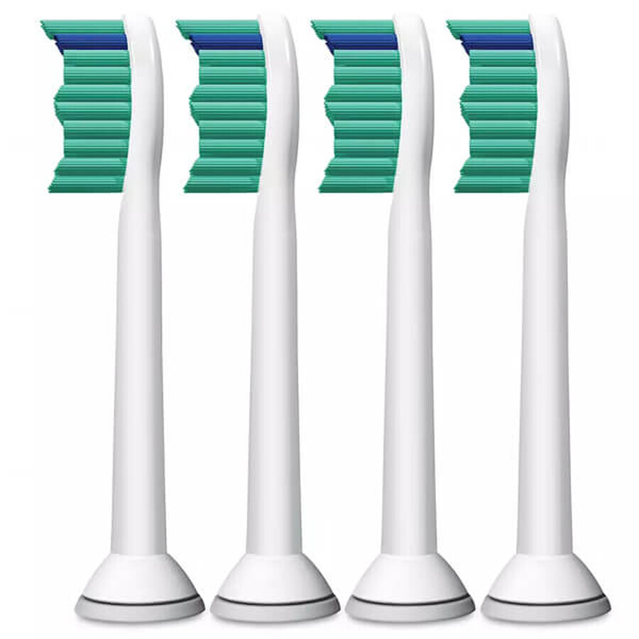 Philips, punte di ricambio per spazzolino Sonicare C1 ProResult, HX6014/07, bianco, 4 pezzi