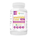 Wish Methyl Folate 5-MTHF 400 μg, acido folico attivo, 120 capsule vegetali