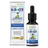 Wish Natural Vitamins K2 + D3 Forte Junior, gocce, 30 ml