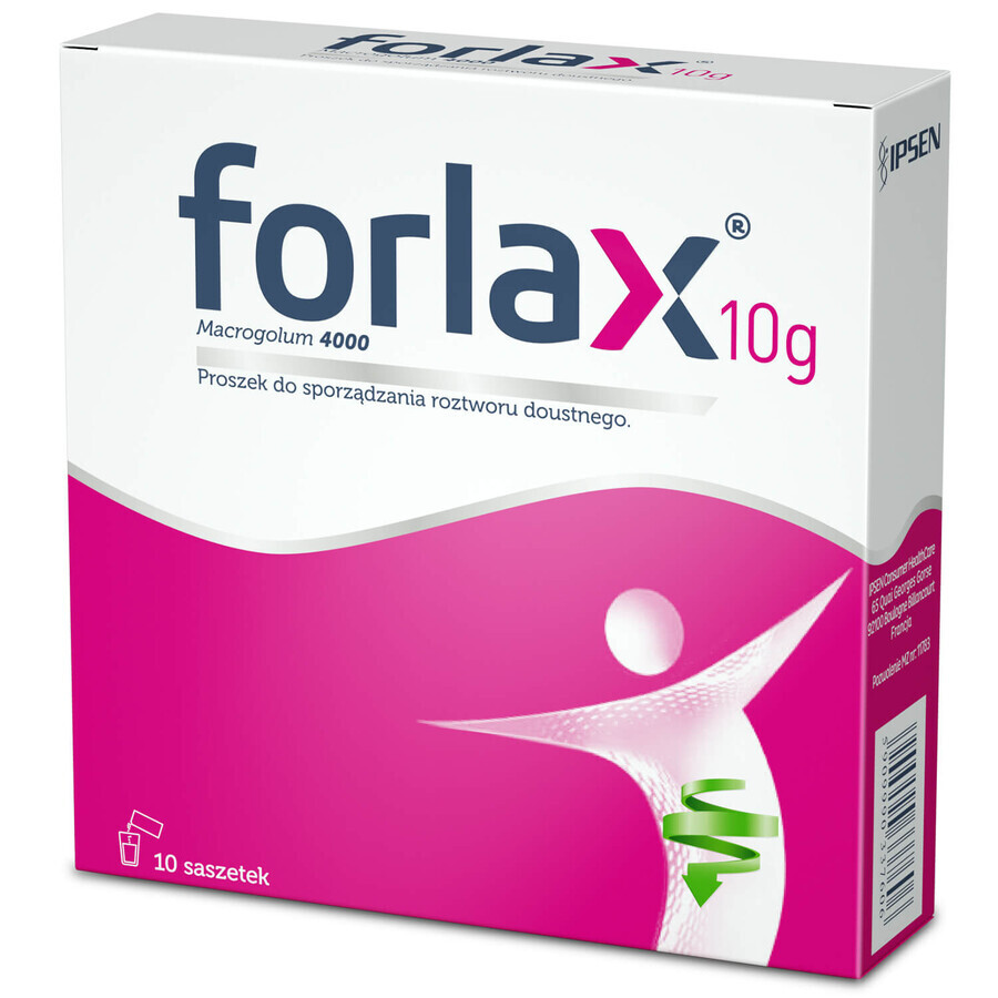 Forlax 10 g, polvere per soluzione orale, 10 bustine