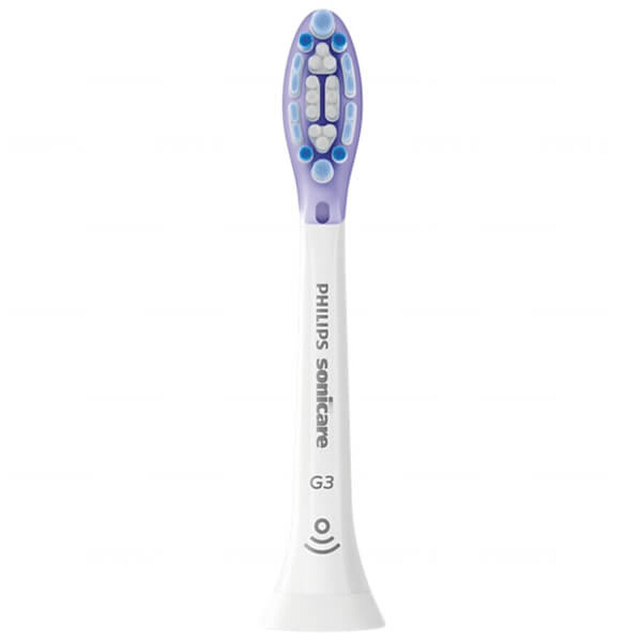 Philips, punte di ricambio per lo spazzolino Sonicare G3 Premium Gum Care, HX9054/17, bianco, 4 pezzi