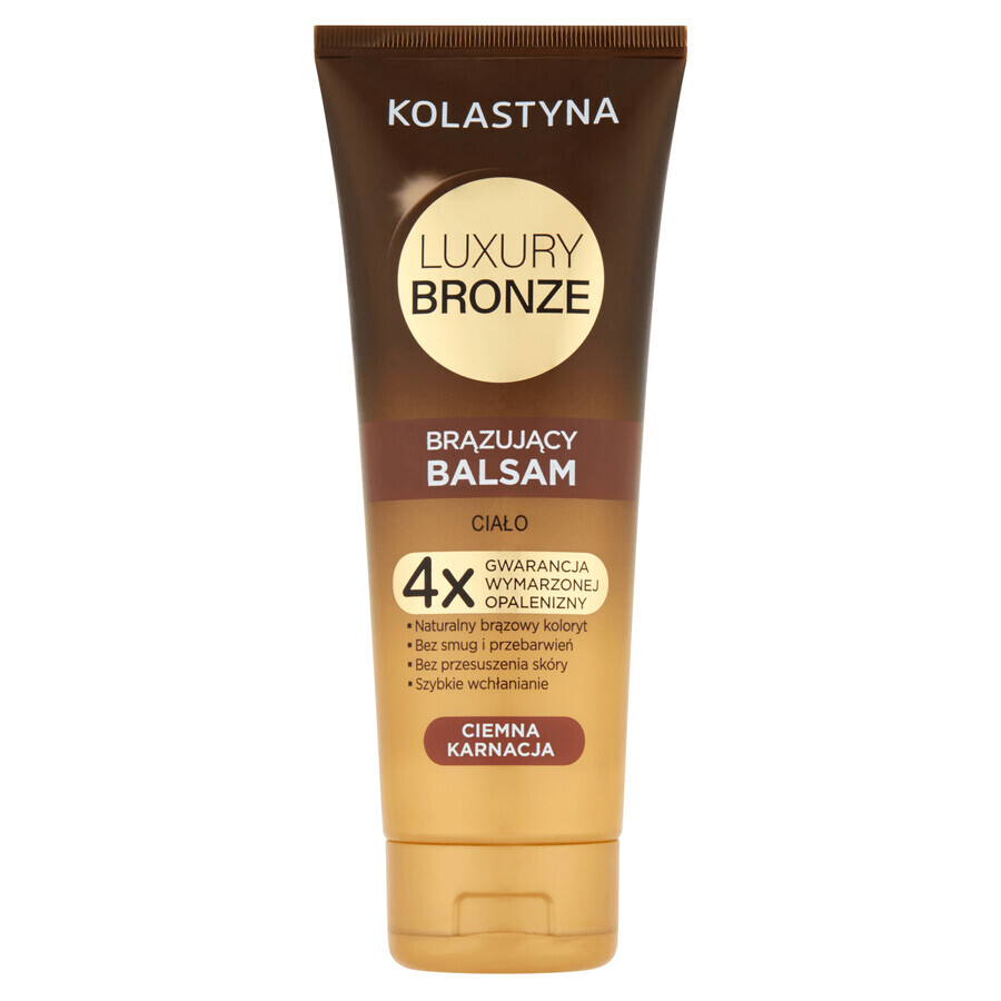 Kolastyna Luxury Bronze, bronzing lotion voor het lichaam, donkere teint, 200 ml