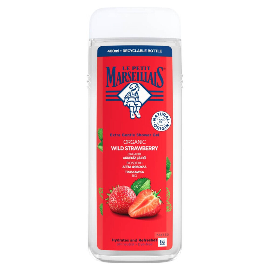 Le Petit Marseillais, gel doccia, fragola, 400 ml