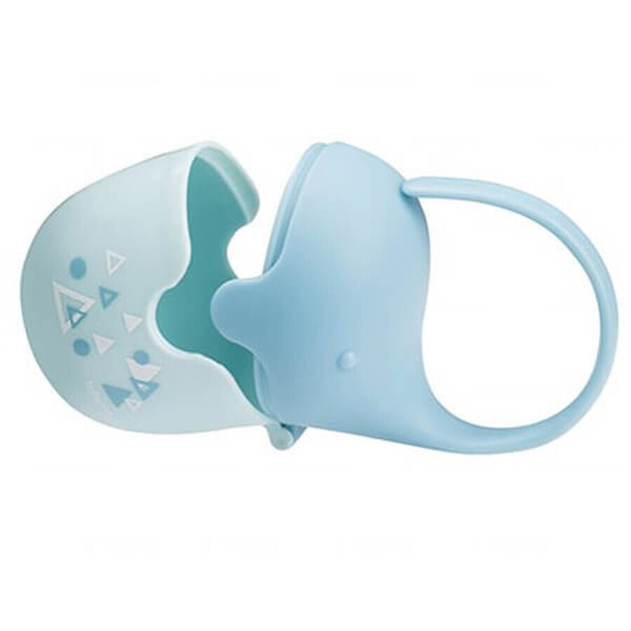 BabyOno, supporto per succhietto, elefante, blu, 1 pz.