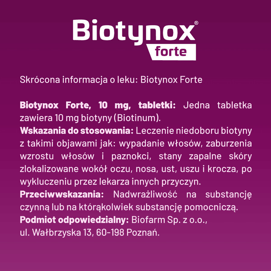 Biotynox Forte 10 mg, 30 comprimés