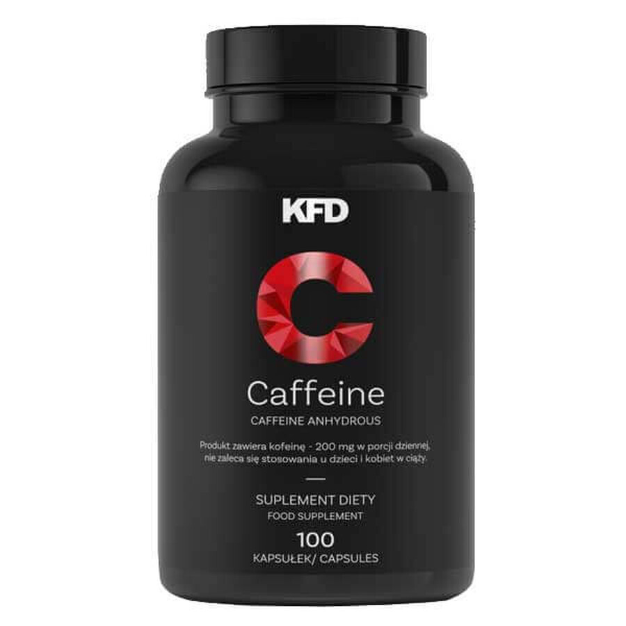 KFD Caffeine, caffeina 200 mg, 100 capsule