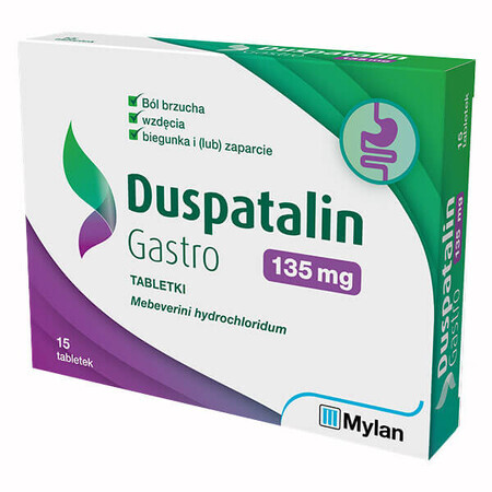 Duspatalin Gastro 135 mg, 15 compresse