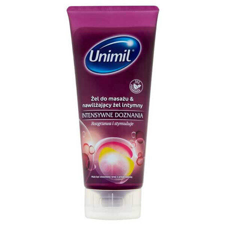 Unimil Intensive Sensations, gel per massaggio intimo idratante, 200 ml