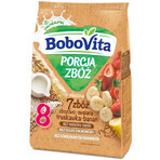 BoboVita Porcja Zbóż Porridge di cereali di avena 7 cereali, fragola-banana, latticini, senza zuccheri aggiunti, dopo 8 mesi, 210 g