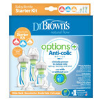 Kit iniziale Options+ del Dr. Brown, biberon piccoli anticolica, 270 ml + 150 ml