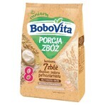 BoboVita Porcja Zbóż porridge 7 cereali, porridge di cereali e uova, senza latte, senza zuccheri aggiunti , dopo 8 mesi, 170 g