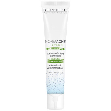 Dermedic Normacne, crème de traitement des imperfections, crème de nuit, 40 ml