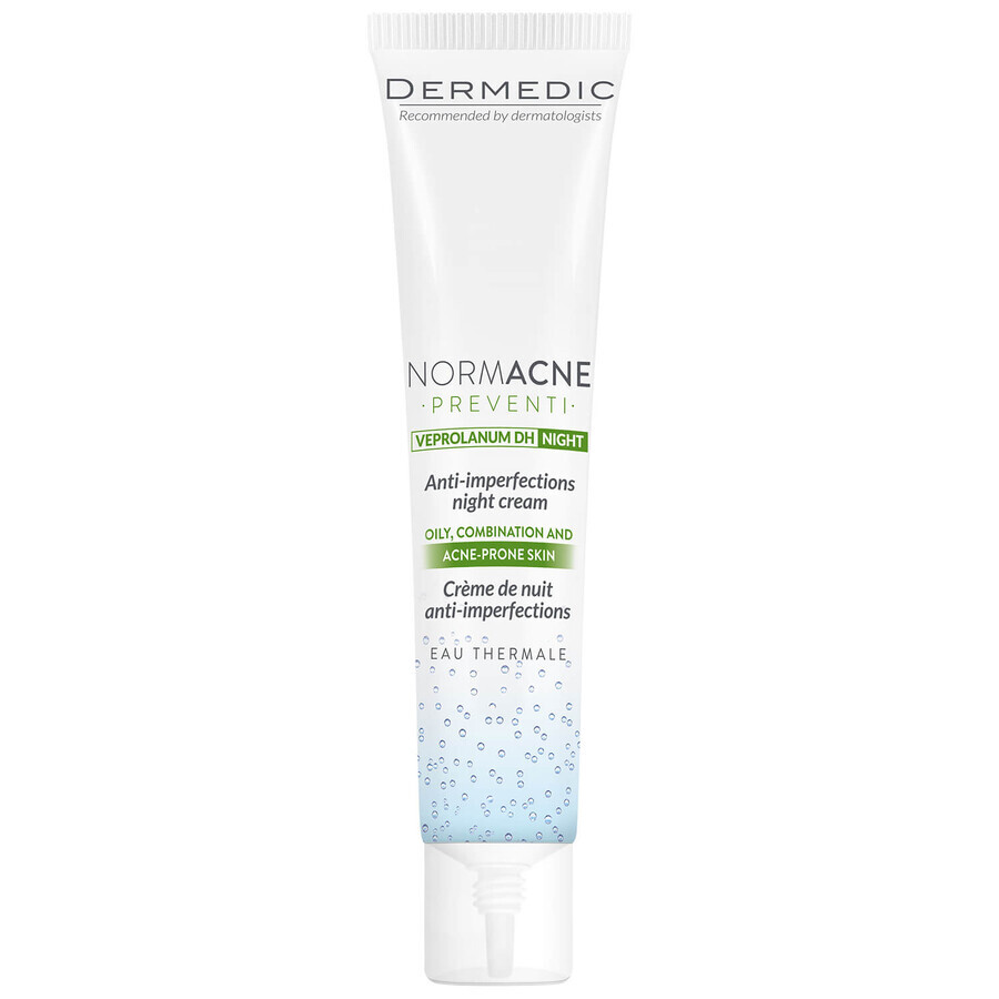 Dermedic Normacne, crème de traitement des imperfections, crème de nuit, 40 ml