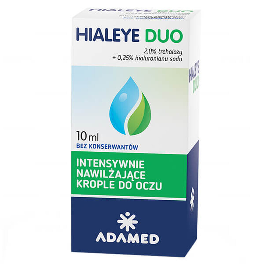 Hialeye Duo, gocce oculari intensamente idratanti, 10 ml