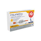 Pic Solution Insumed, siringhe da insulina 1 ml, 30G x 8mm, 30 pezzi