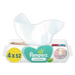 Pampers Sensitive, salviette umidificate, 4 x 52 pz.