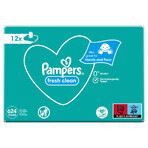 Pampers Fresh Clean, wet wipes, 12 x 52 pcs