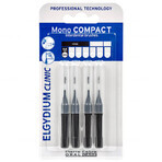 Elgydium Clinic Mono Compact, interdental brushes, 0.6 mm, black, 4 pcs.