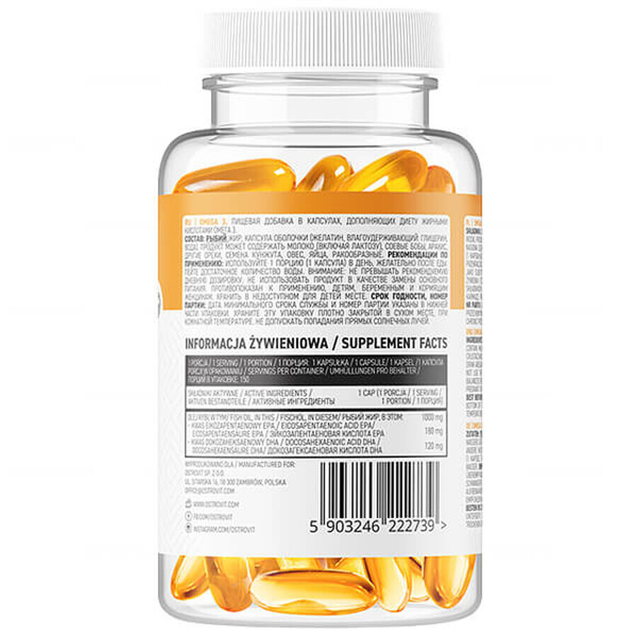 OstroVit Omega 3, edizione limitata, 150 capsule