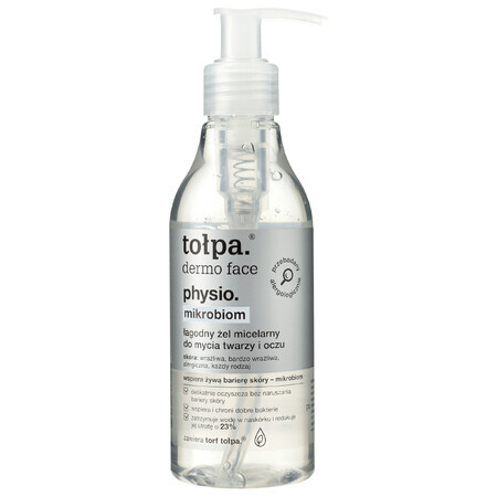 Tolpa Dermo Face, Physio, Microbiome, gel micellare per viso e occhi, 195 ml