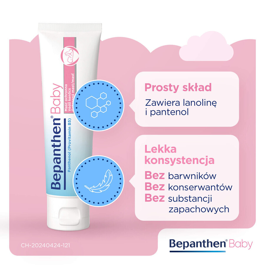 Set Bepanthen Baby, unguento protettivo contro gli arrossamenti da pannolino per bambini, 2 x 100 g