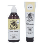 Yope Hafermilch Set, natürliches Shampoo für normales Haar, 300ml + natürliche Haarspülung, 170ml