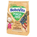 BoboVita Porcja Zbóż Porridge 7 cereali, mirtillo, mora, mela, senza latte, senza zuccheri aggiunti, dopo 8 mesi, 170 g