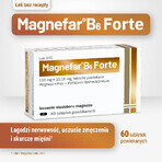 Magnefar B6 Forte 100 mg + 10.10 mg, 60 comprimate filmate